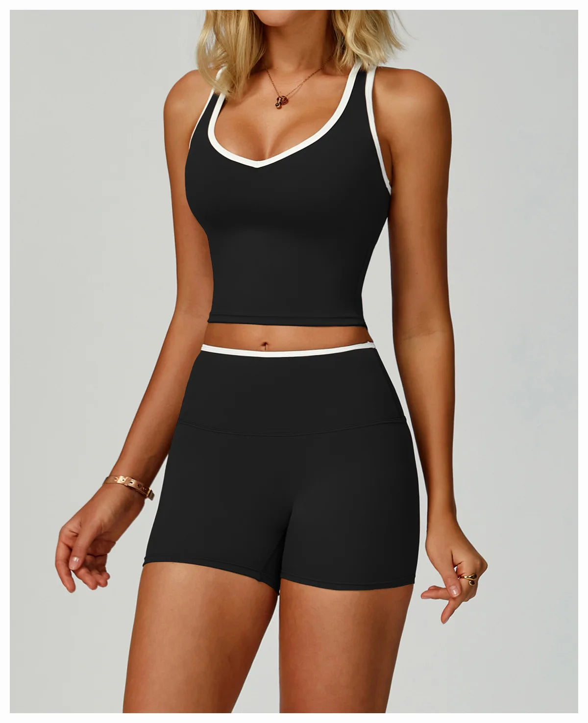 Women Sports Bra High Support Yoga Top Gym Workout Padded Fitness Vest