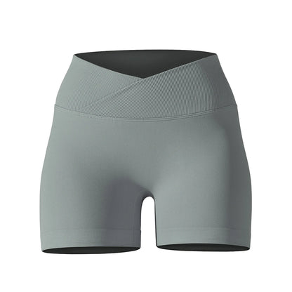 Womens High Waist Gym Running Shorts Seamless Scrunch Butt Fitness Workout