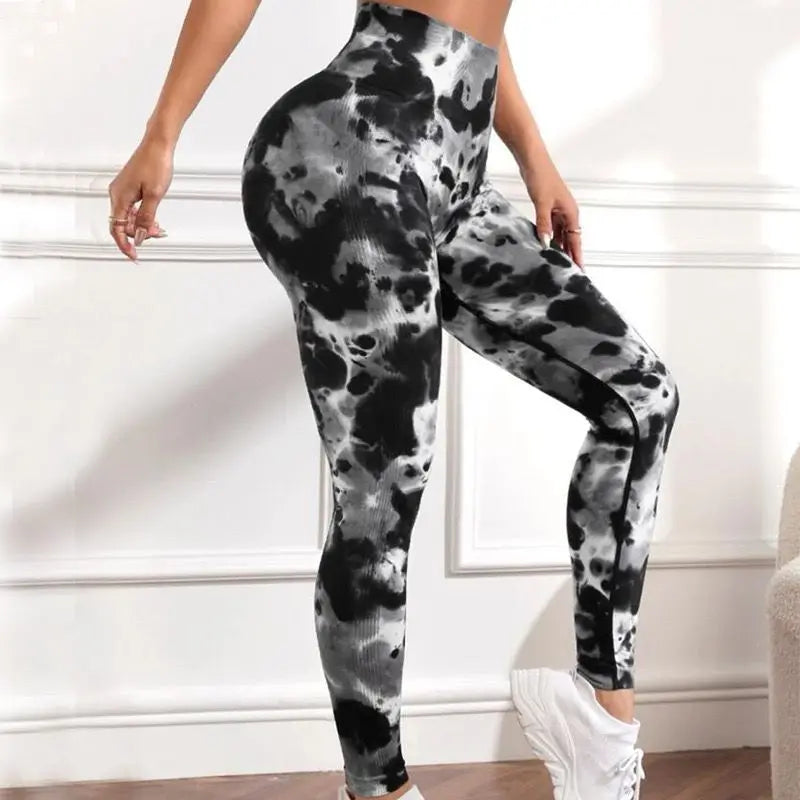 Second Skin Leggings - Seamless Multicolor Pattern