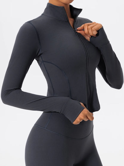 Women Zip Up Yoga Jacket | Ultra Soft Quick Dry Sports Top