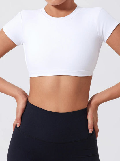 Ladies Sports Top | Backless Yoga Crop Activewear