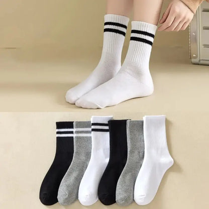 Women Mid Socks Multi Pack Breathable Sweat Absorb Casual Sports Socks