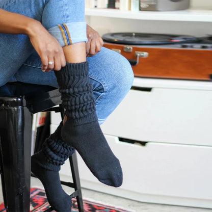 Essential Slouch Socks - White