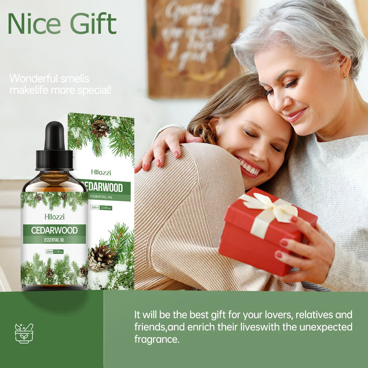 Cedarwood Essential Oil | Pure Plant Aromatherapy Oil for Diffuser, Humidifier & Soap