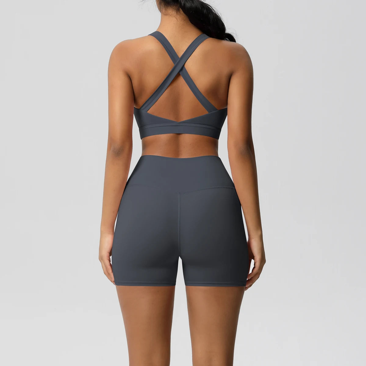 2 Piece Cross Fit Set Women | Pocket Leggings Gym Outfit