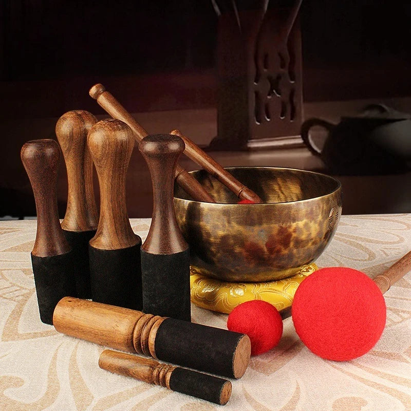 Singing Bowl Mallet | Wooden Wool Felt Stick for Meditation