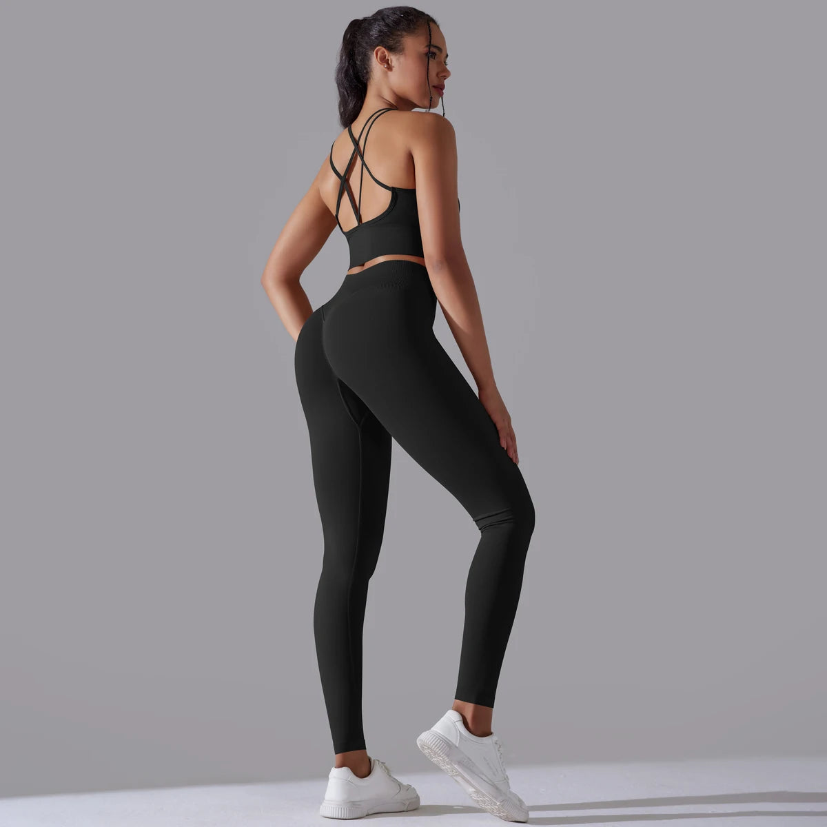 Curve & Flow Set - Brushed Fabric Moisture-Wicking