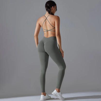 Women Yoga Sports Suit | Breathable Bra Leggings Set