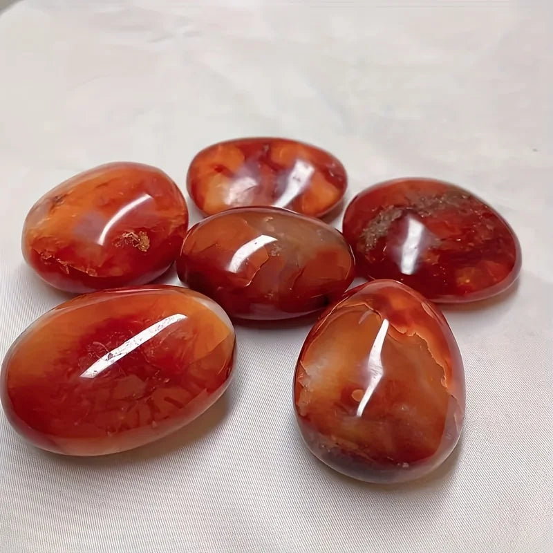 Carnelian Palm Stone | Chakra Crystal for Meditation & Healing
