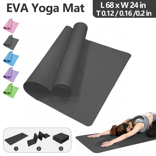 Foldable Yoga Mat | Eco Friendly EVA Travel Fitness Mat 3–6mm