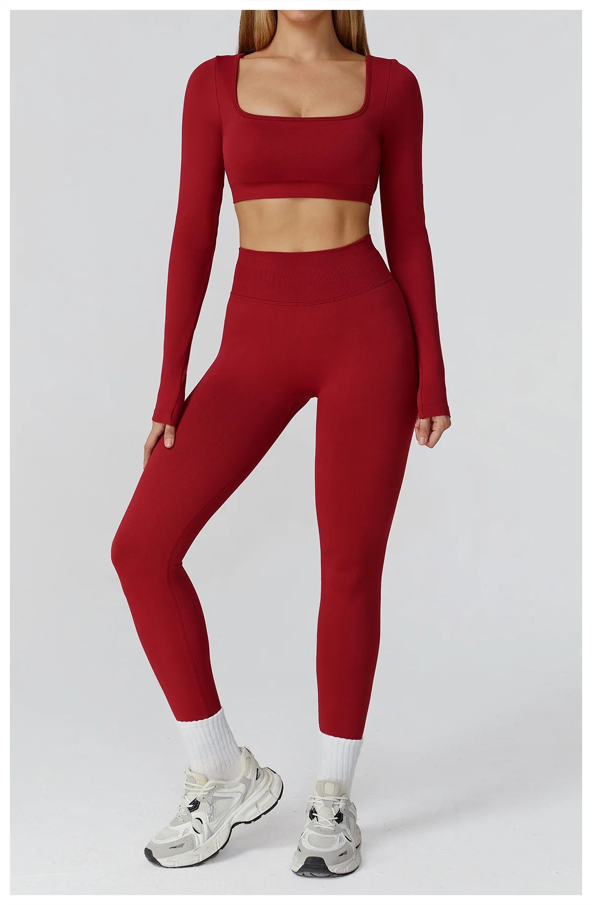Women’s Gym Yoga Top | Square Neck Backless Fitness Outfit