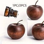 Natural Wood Apple Aroma Diffuser – Essential Oil Scent Decor