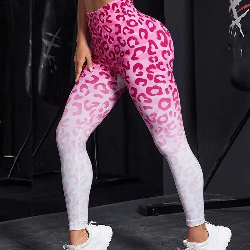 Second Skin Leggings - Blue or Pink Leopard