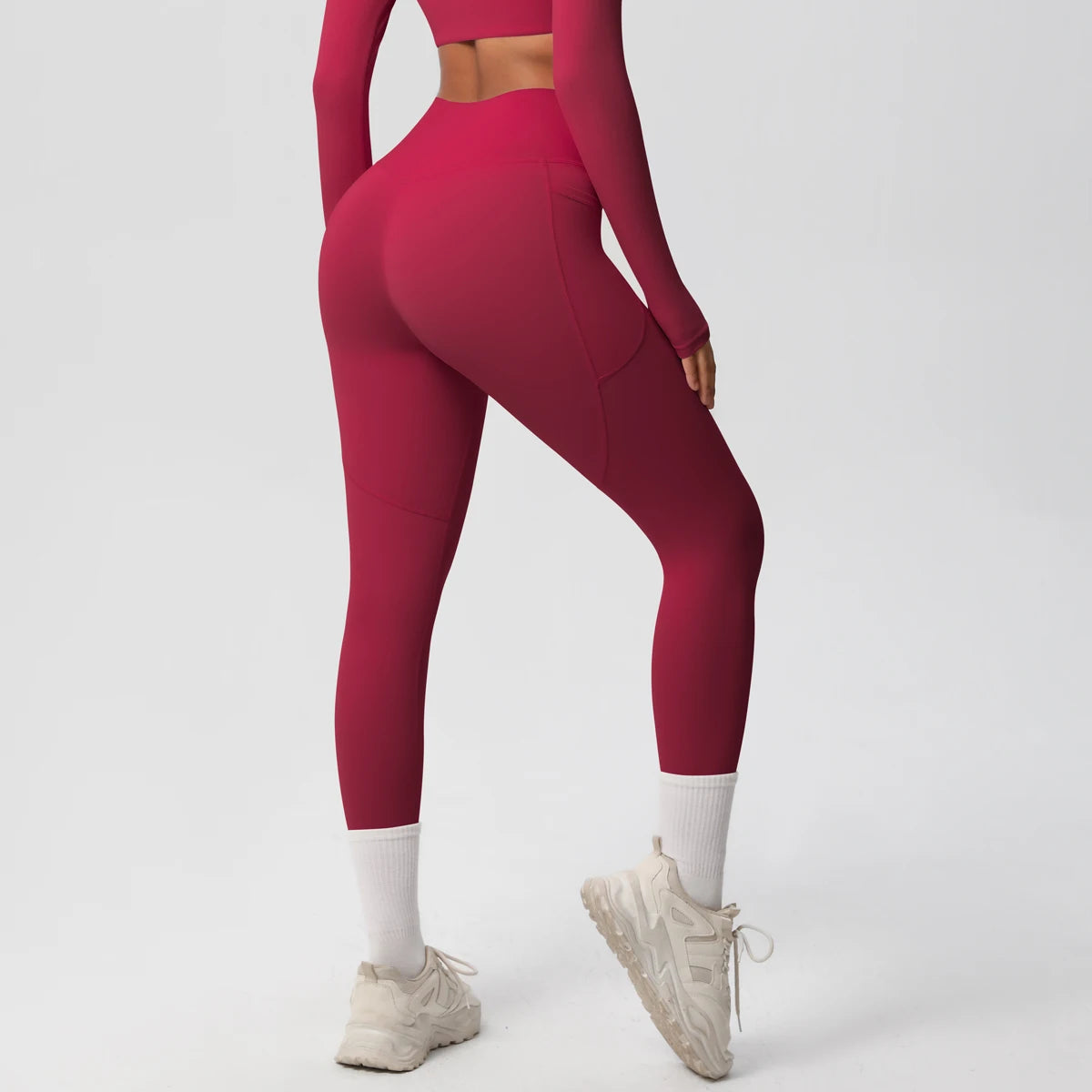 Second Skin Leggings - Pocket High Waist Blue