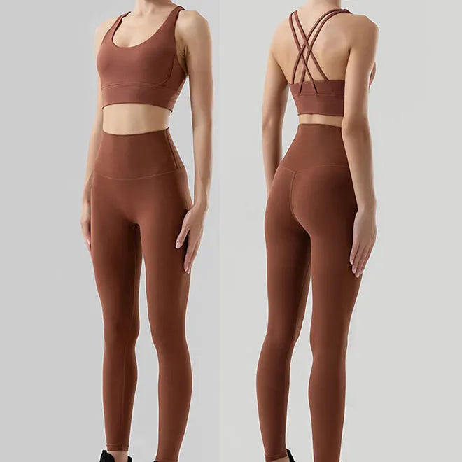 2 Piece Yoga Set | High Waist Booty Lift Gym Outfit