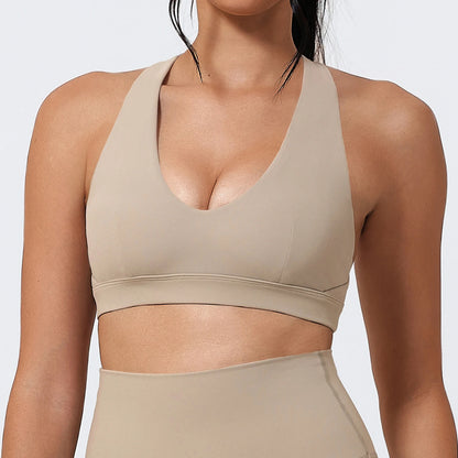 Hearuisavy Yoga Sports Bra | Women’s Breathable Gym Fitness Top