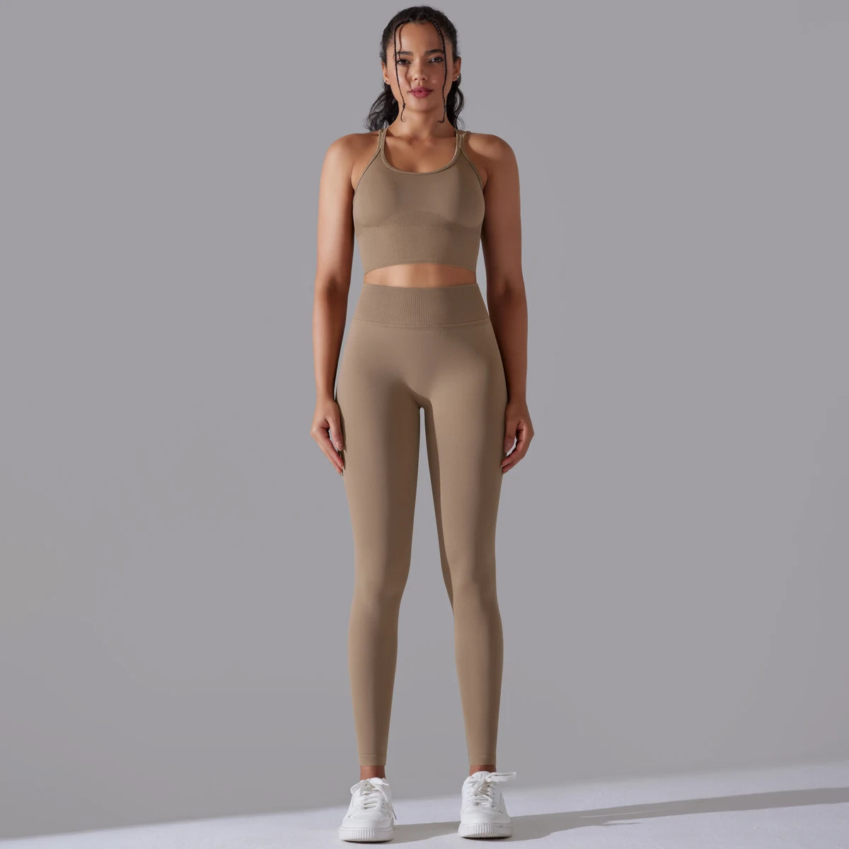 Curve & Flow Set - Brushed Fabric Moisture-Wicking