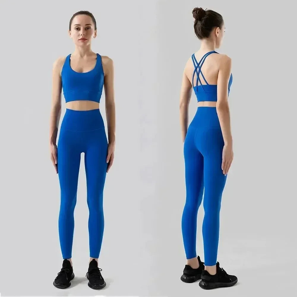 2 Piece Yoga Set | High Waist Booty Lift Gym Outfit