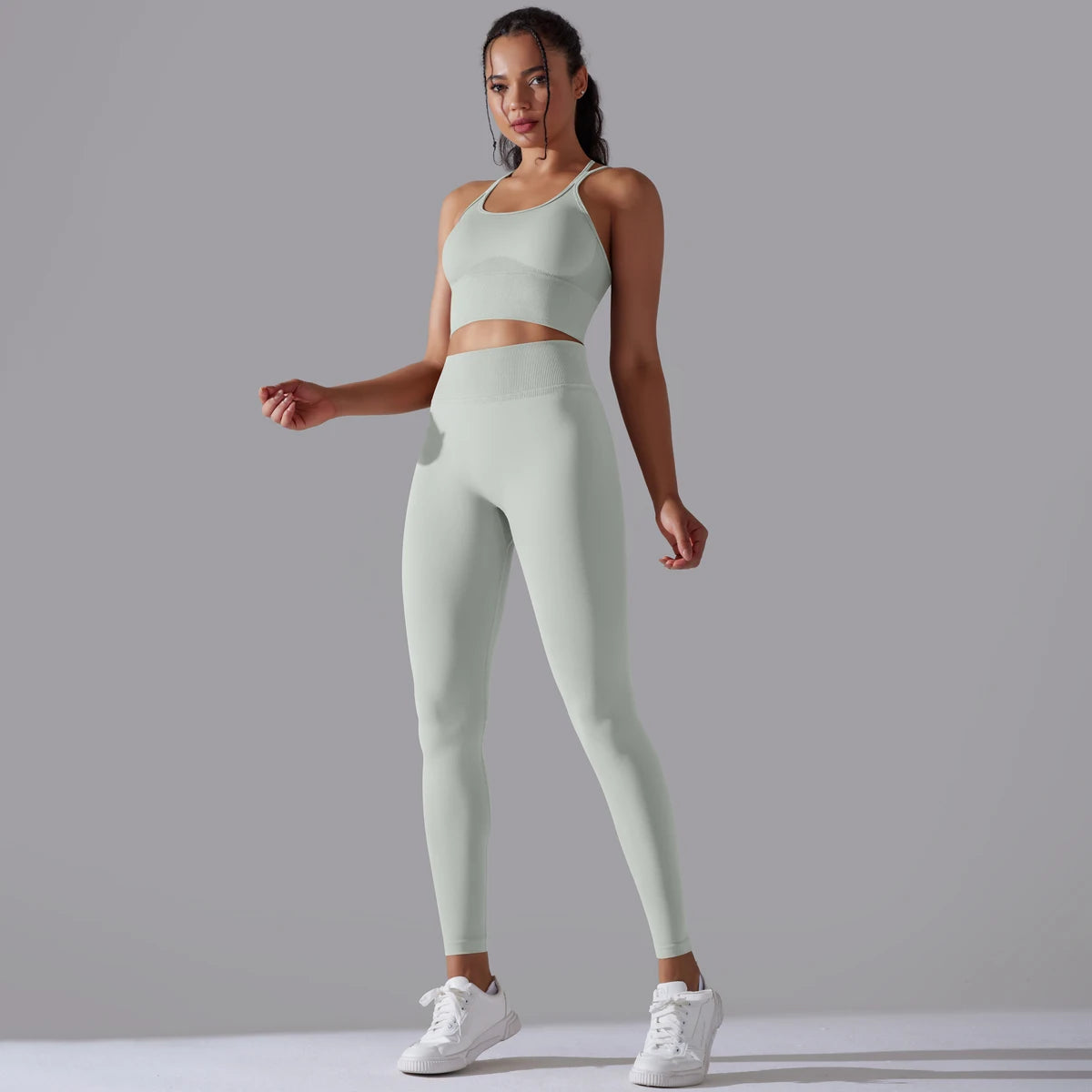 Curve & Flow Set - Brushed Fabric Moisture-Wicking