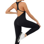 Women’s Yoga Jumpsuit | Push-Up Gym Pilates Workout Outfit