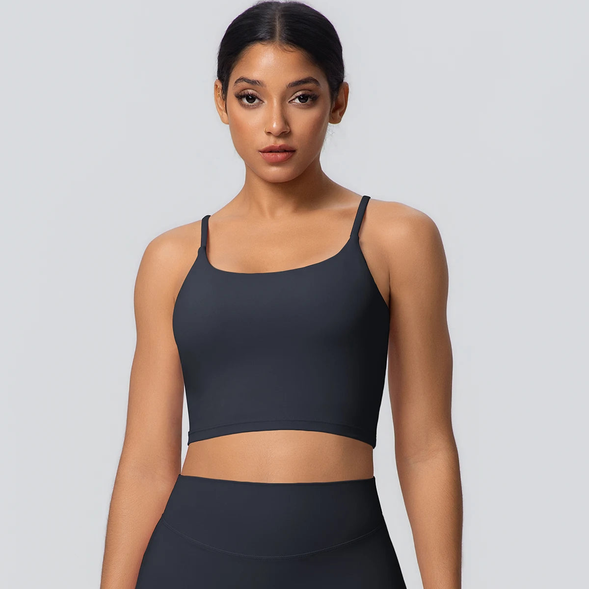Women Backless Sports Bra Naked Feel Yoga Gym Workout Padded Top