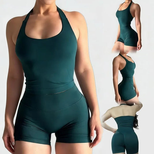 Curve & Flow Set - Seamless Halter Neck