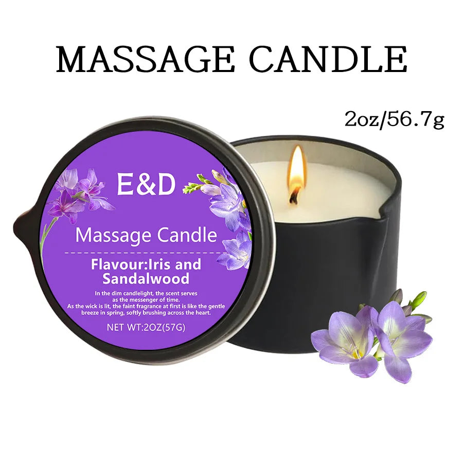 EVODUCK Luxury Massage Oil Candle | Stress Relief Aromatherapy