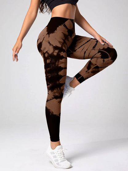 Sculpt & Flow Leggings - Scrunch Tie Dye