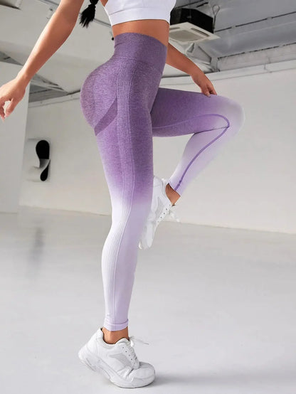 Contour Fit Leggings - Tummy Control Gradient