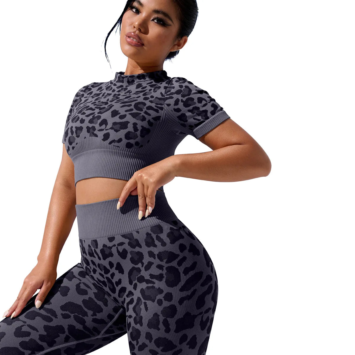 Curve & Flow Set - Seamless Leopard