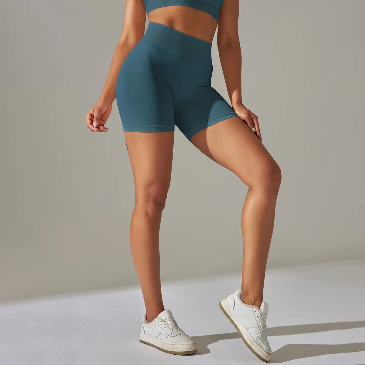 Women’s Seamless Sports Shorts | High Waist Push Up Gym