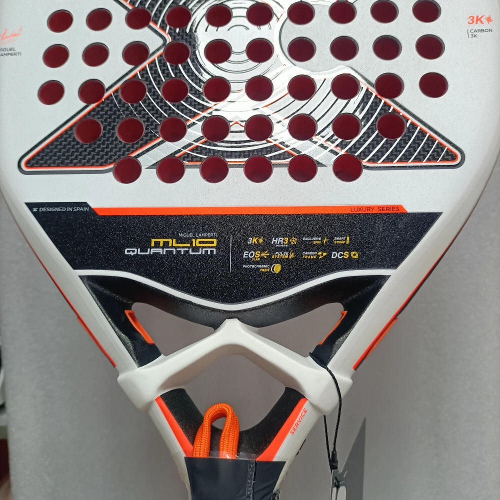 X-ONE Carbon Fiber Padel Racket Round Shape 3K 12K 18K Paddle Tennis Racquet