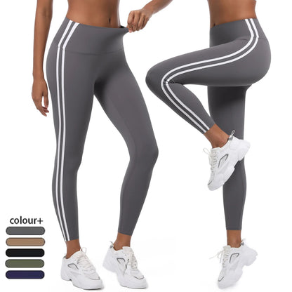 Second Skin Leggings - Athletic Striped