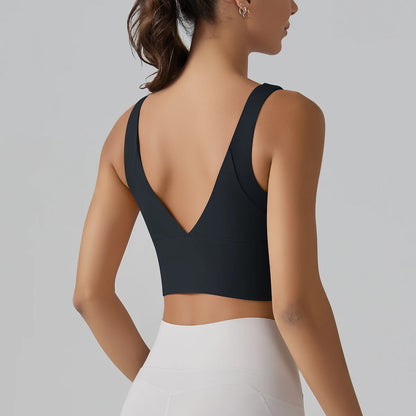 Women Athletic Sports Bra Shockproof Yoga Gym Running Workout Top