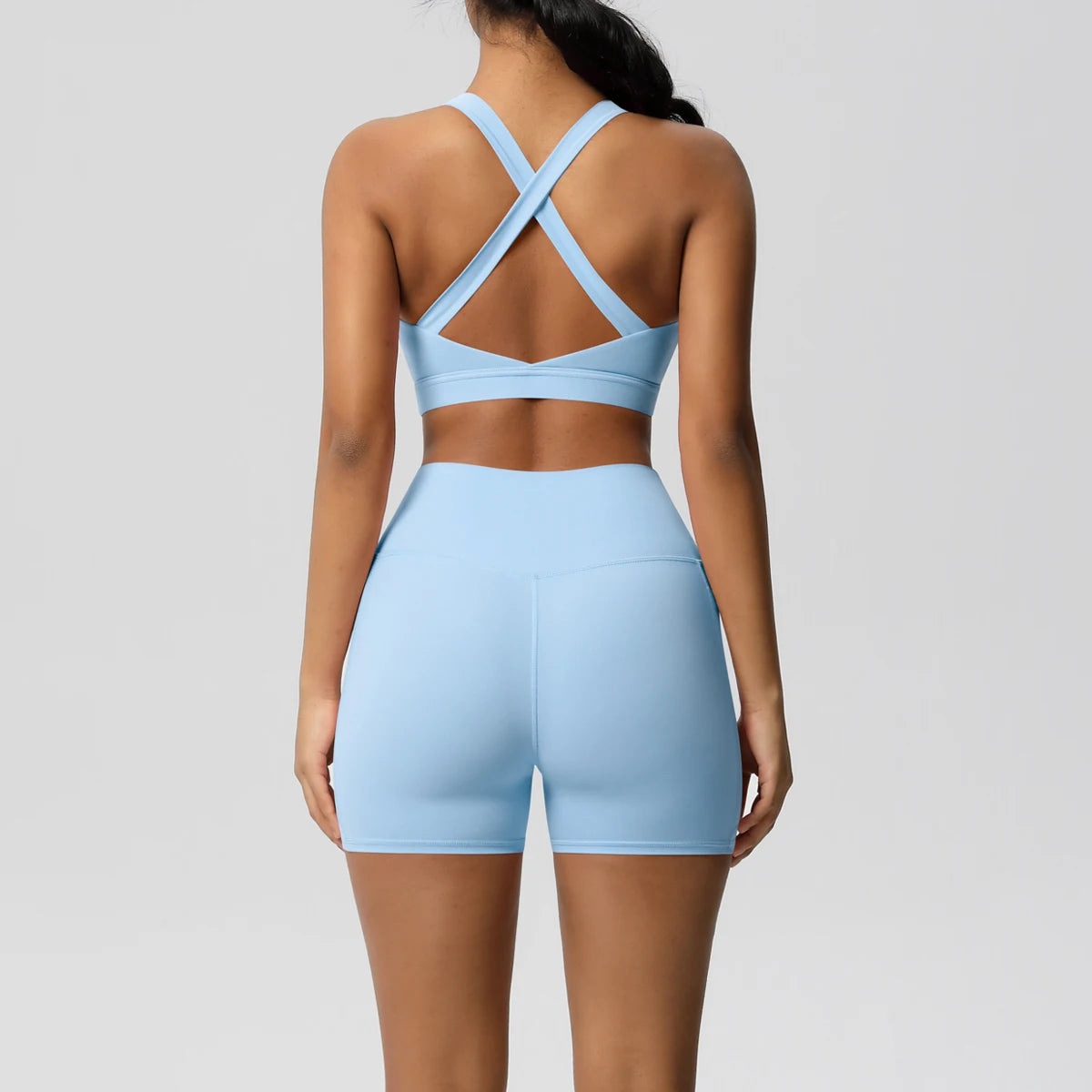 2 Piece Cross Fit Set Women | Pocket Leggings Gym Outfit