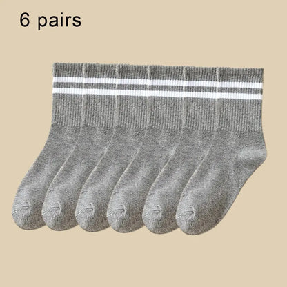 Women Mid Socks Multi Pack Breathable Sweat Absorb Casual Sports Socks