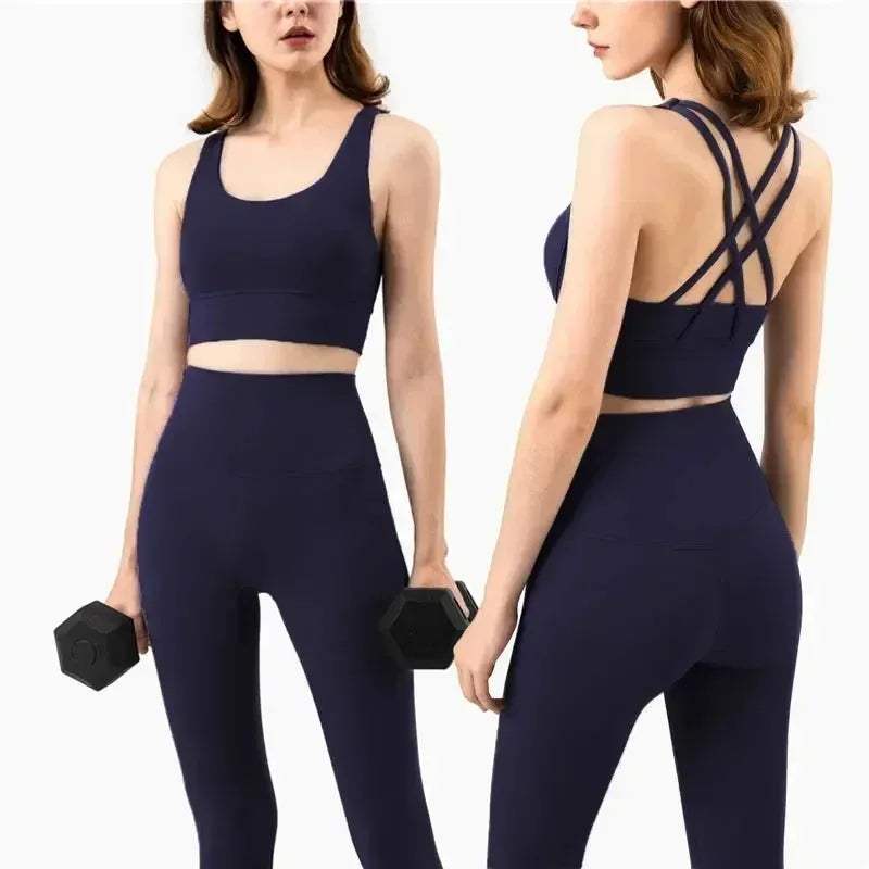 2 Piece Yoga Set | High Waist Booty Lift Gym Outfit