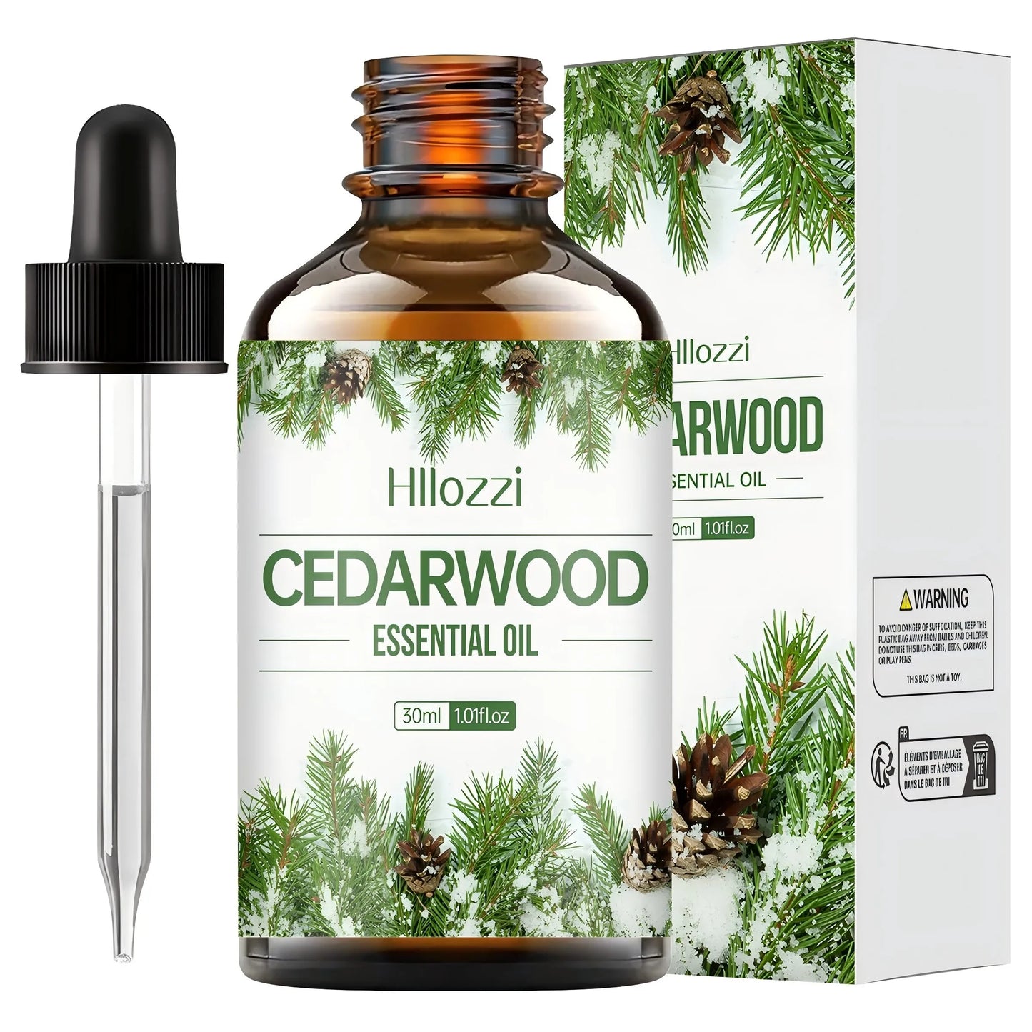 Cedarwood Essential Oil | Pure Plant Aromatherapy Oil for Diffuser, Humidifier & Soap