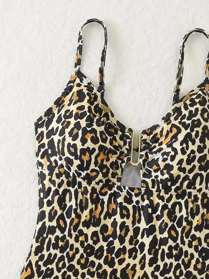 Heatwave Curve - Strappy Backless Leopard