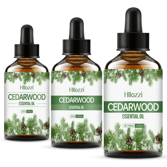 Cedarwood Essential Oil | Pure Plant Aromatherapy Oil for Diffuser, Humidifier & Soap