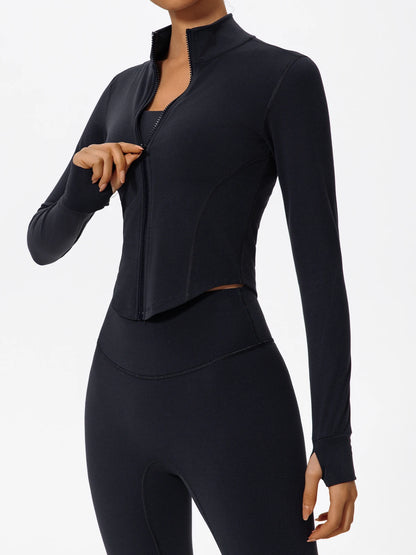 Women Zip Up Yoga Jacket | Ultra Soft Quick Dry Sports Top