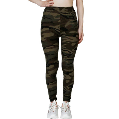 Sculpt & Flow Leggings - Green Camo