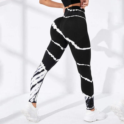 Second Skin Leggings - Seamless Multicolor Pattern
