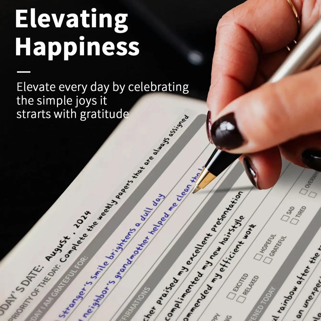 Gratitude Planner | Daily Mood Tracking Journal