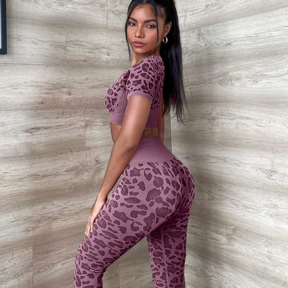 Curve & Flow Set - Seamless Leopard