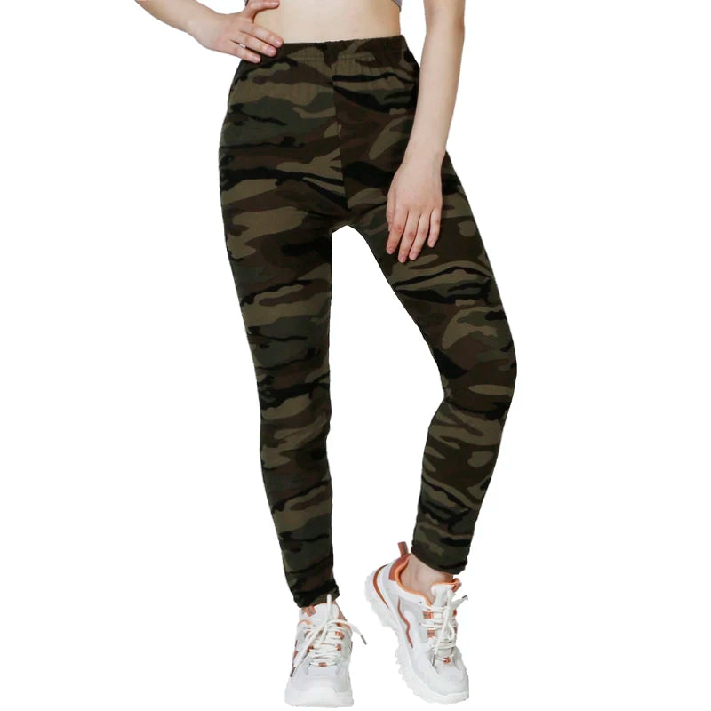 Sculpt & Flow Leggings - Green Camo