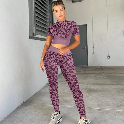 Curve & Flow Set - Seamless Leopard