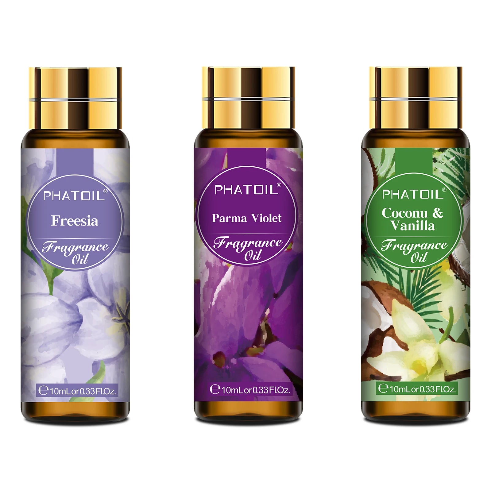 PHATOIL 10ml Fragrance Oil | Coconut Vanilla Aromatherapy Diffuser Oil