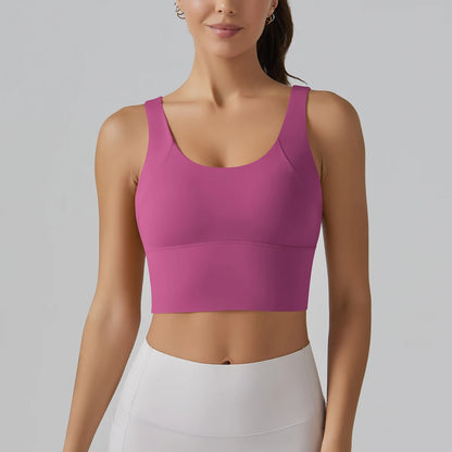 Women Athletic Sports Bra Shockproof Yoga Gym Running Workout Top