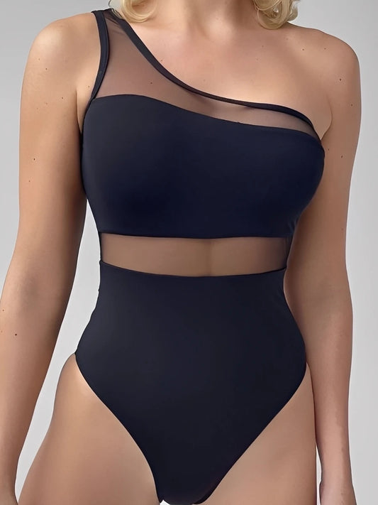 Coastline Muse - One Shoulder Black